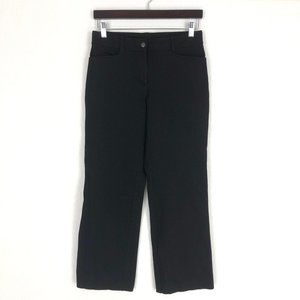 Eileen Fisher Solid Black Straight Leg Pants Sz XS